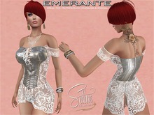 [Selene Creations] Emerante White & Silver