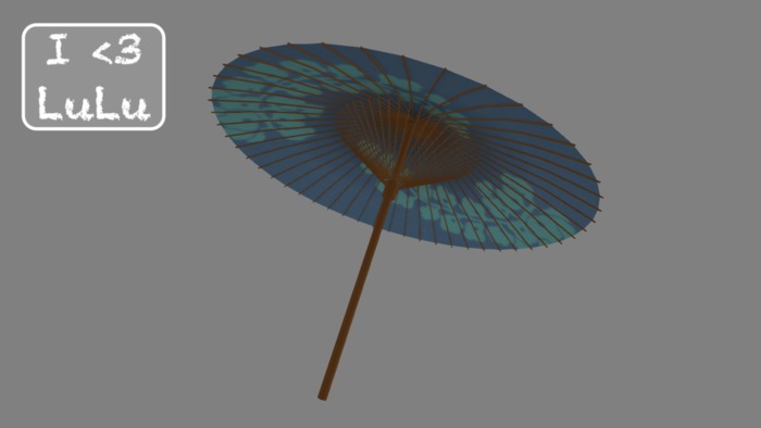 I<3LuLu Japanese Umbrella