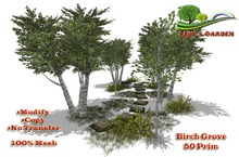 Lady's Garden - Birch Grove - 50 Prim