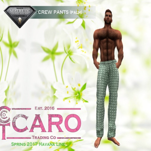 *CTC* CREW PANTS (PALM) [BAG]