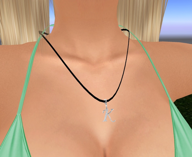 Silver K Necklace