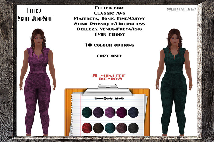 Fitted Skull JumpSuit DEMO