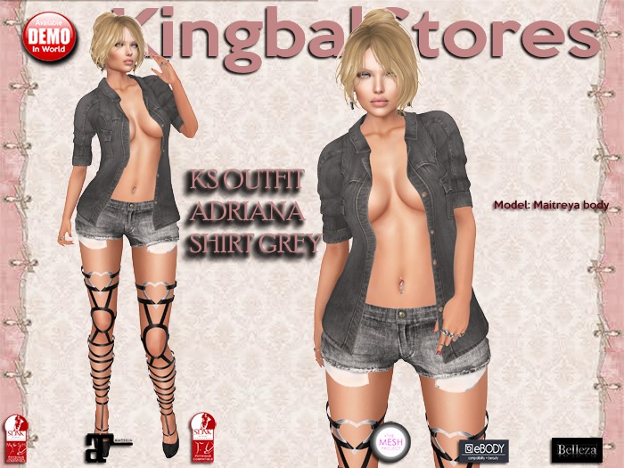 150 KS OUTFIT ADRIANA SHIRT GREY