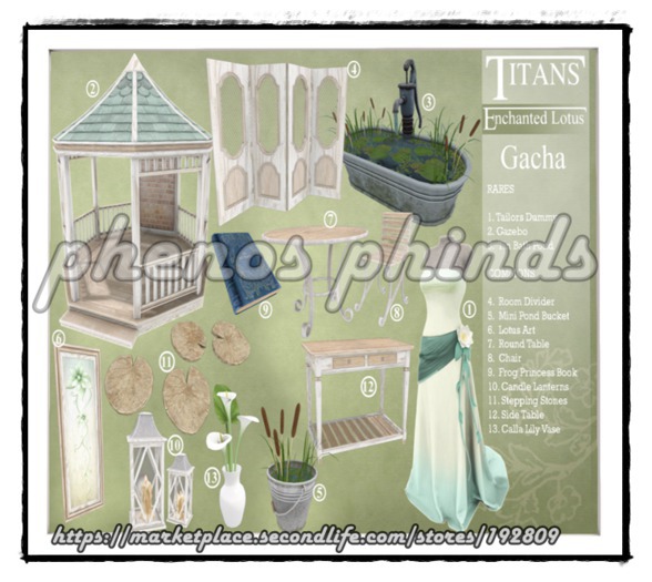 Titans - Enchanted Lotus - Gazebo - RARE - Boxed