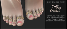 Candy Crunchers - Baby Girl - Toe Rings - Maitreya High Feet