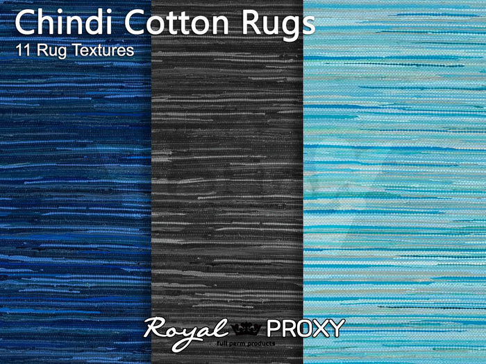 RP - 11 Full Perm Textures - Chindi Cotton Rugs
