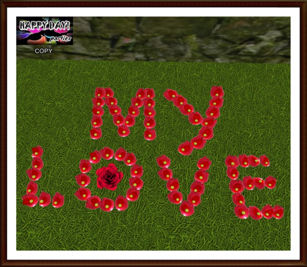 Valentines -  My Love Roses Petals