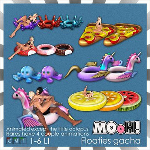 MOoH! Pegicorn floatie Purple 6LI RARE