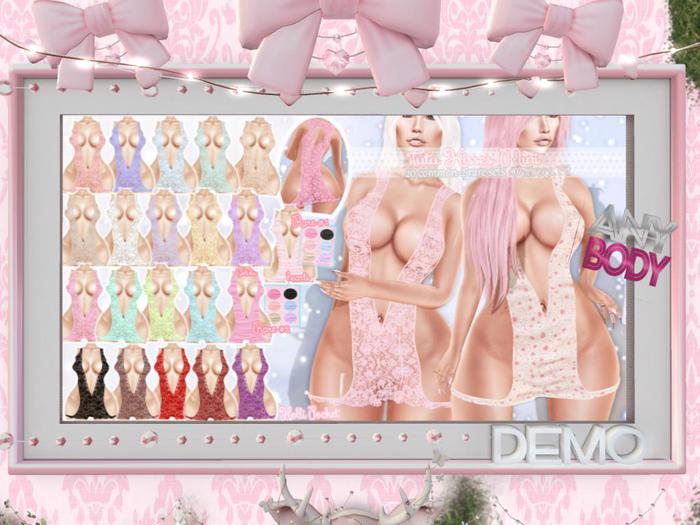 *HolliPocket* Tutu Kisses-burgundy lace mait mini