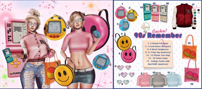 Luas 90s Remember - Crop Top Blue