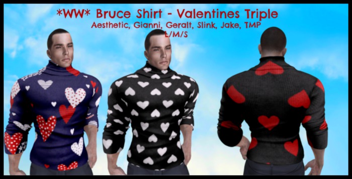 *WW* Bruce Shirt - Valentines Triple