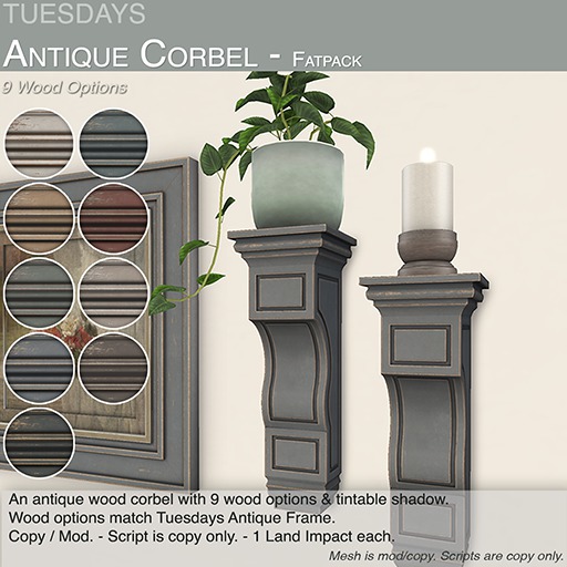 Tuesdays Antique Corbel