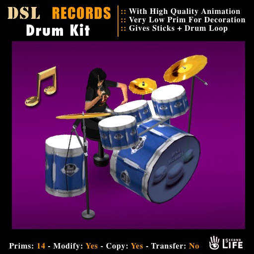 DSL Drum Kit Blue