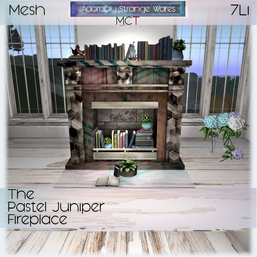 ~ASW~ The Pastel Juniper Fireplace