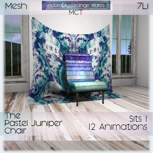 ~ASW~ The Pastel Juniper Chair