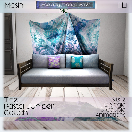 ~ASW~ The Pastel Juniper Couch