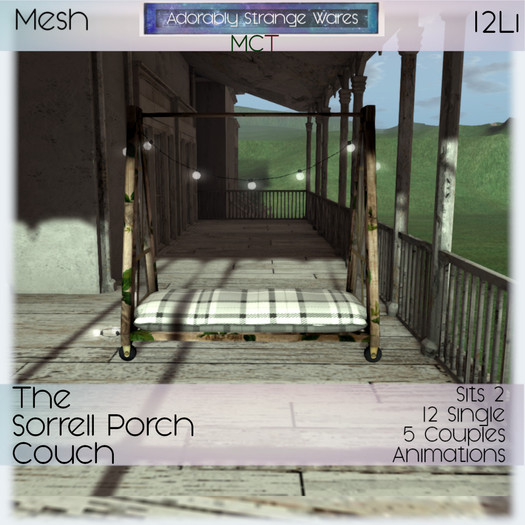 ~ASW~ The Sorrell Porch Couch