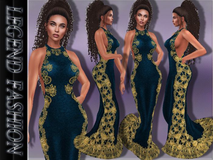 ~LEGEND~ 50 EVENING DRESS (BLUE)