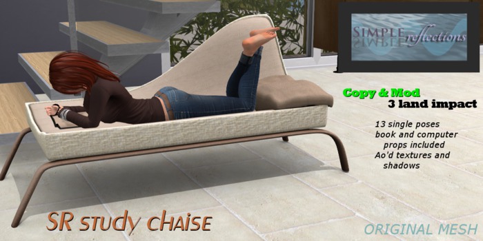 SR study chaise (f/single)