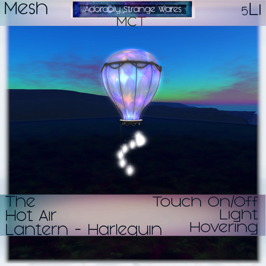~ASW~ The Hot Air Lantern- Harlequin