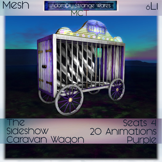 ~ASW~ The Sideshow Caravan Wagon - Purple