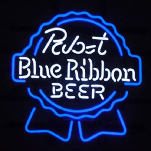 Bar sign-Pabst Blue Ribbon
