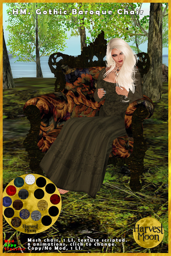.HM. Gothic Baroque Chair [Add and Click]