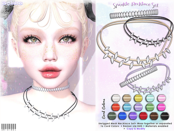 [ bubble ] Sparkle Necklace Set