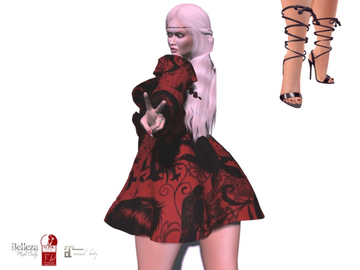 Flower Child-Red & Black Print