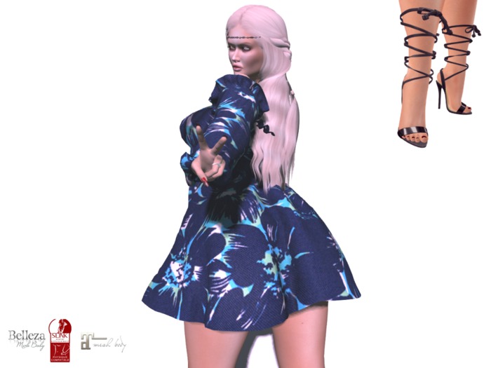 Flower Child -Blue Flower print