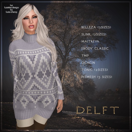 LUZ - Delft mauve - box