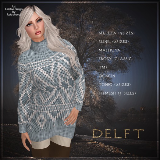 LUZ - Delft blue - box