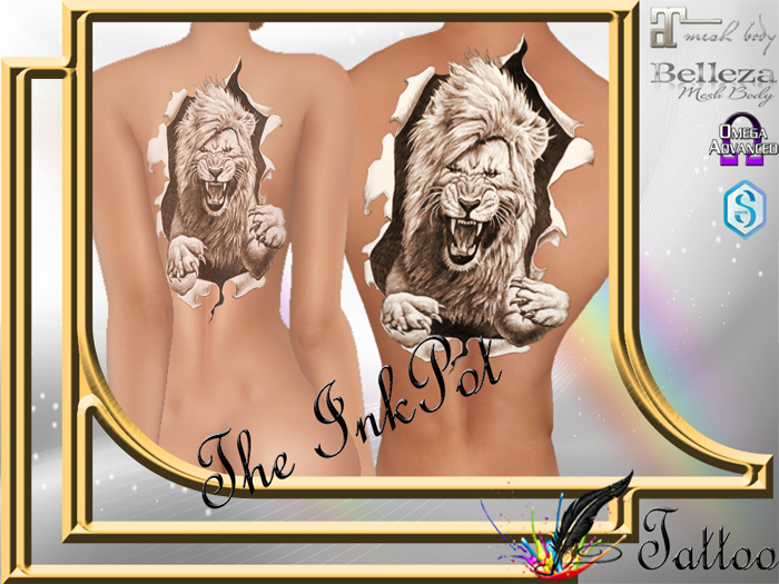 The InkPot~Lion#2 Tattoo