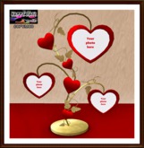 Valentines - Hearts Frame Tree