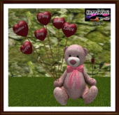 Valentines - HVD Pink Teddy Bear (resizeable)