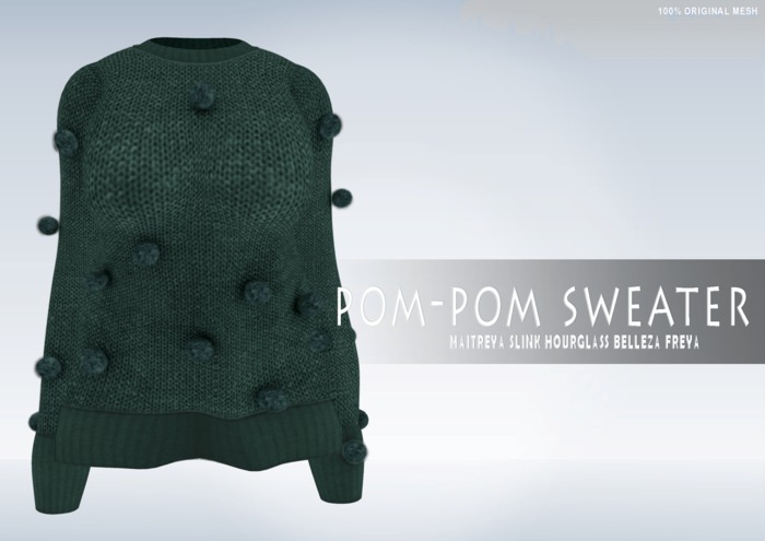 iS Pom-Pom Sweater OLIVE