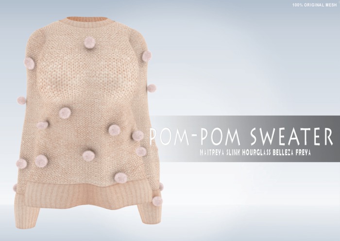 iS Pom-Pom Sweater CREAM