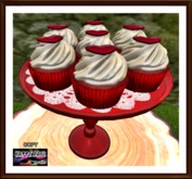 Valentines - Cupcake Stand - Red