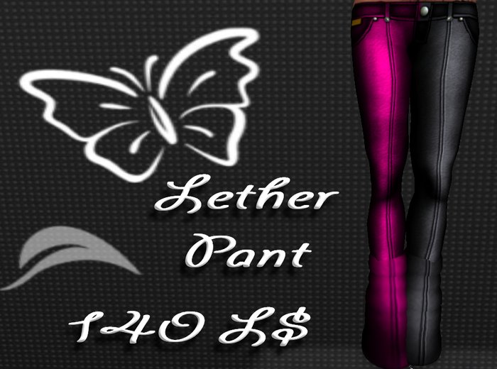 S.D.Design *Lether pant black/pink* 