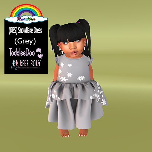 (RBS) Snowflake Dress (Grey)