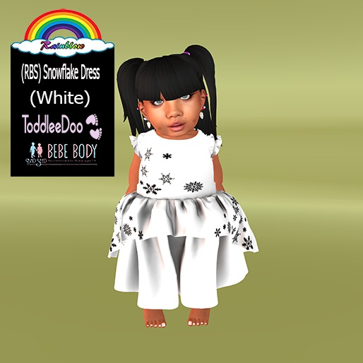 (RBS) Snowflake Dress  (White)- (WEAR)