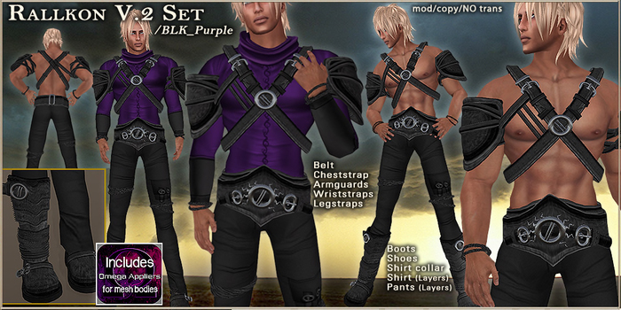 FM Set Rallkon v2  /BLK_purple
