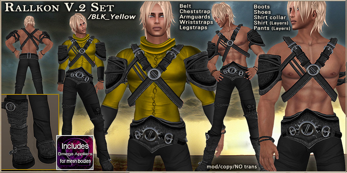 FM Set Rallkon v2  /BLK_Yellow