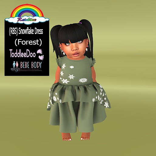 (RBS) Snowflake Dress-(Forest) - (WEAR)