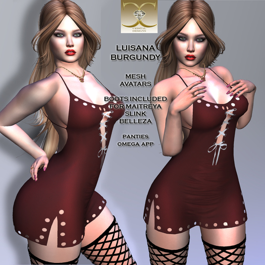 LUISANA BURGUNDY