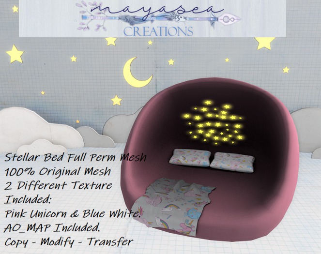 STELLAR BED FULL PERM MESH ♥