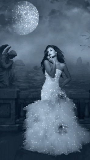 Sparkle Moon Gown Animated Picture