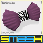 SMASH - Zebra Bowtie (Purple) BAG