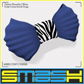 SMASH - Zebra Bowtie (Blue) BAG