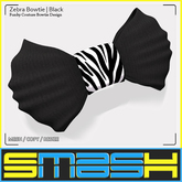 SMASH - Zebra Bowtie (Black) BAG